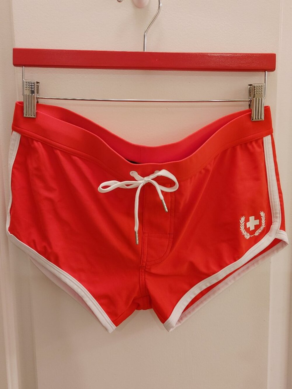 Andrew Christian Limited Edition Square Cut Swimsuit - Red - Large